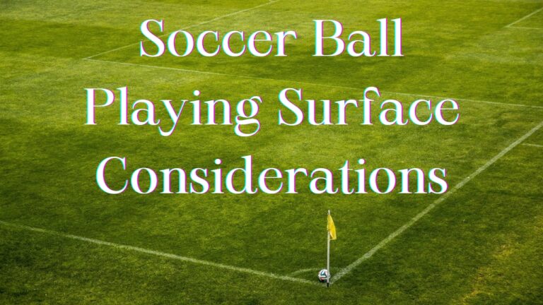 soccer ball playing surface